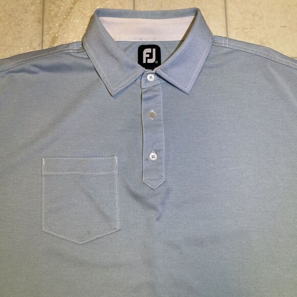 FootJoy Other - Footjoy Polo Golf Shirt Blue‎ Men's Size XL Lisle Short Sleeve PGA